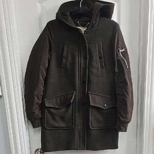 BCBGeneration Green Military Field Jacket